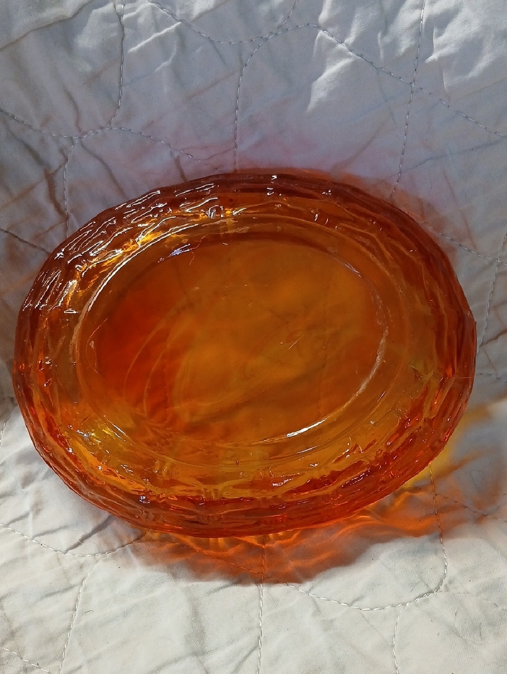 Vintage LE SMITH Amberina Red Glass Hen Nest Dish Chick Under Wings MCM - Picture 8 of 10